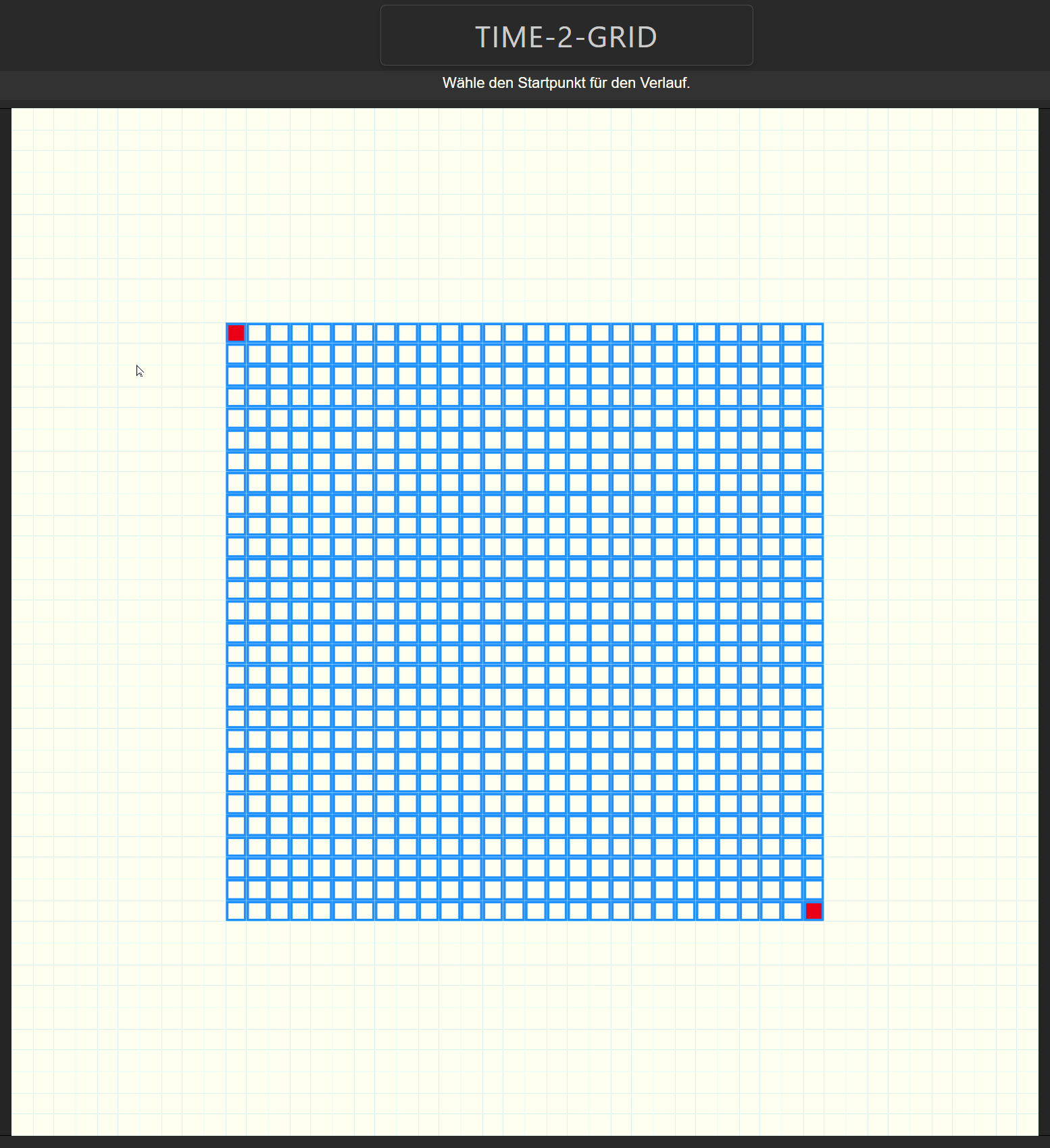 Weiteres Beispiel für Bereichsauswahl im Grid